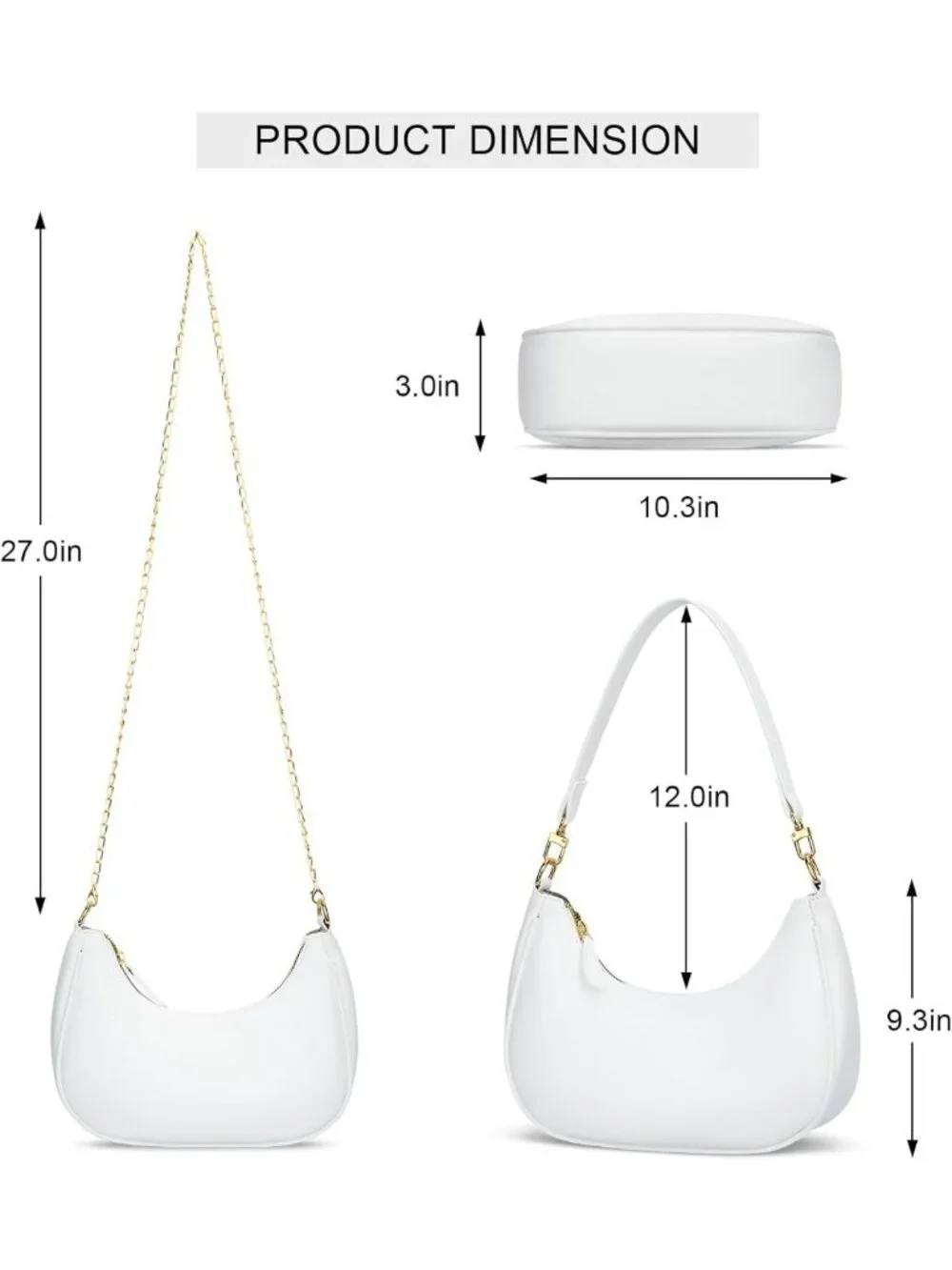 Chic Mini Shoulder Bag for Women | Cute Hobo Clutch Purse | Stylish Handbag